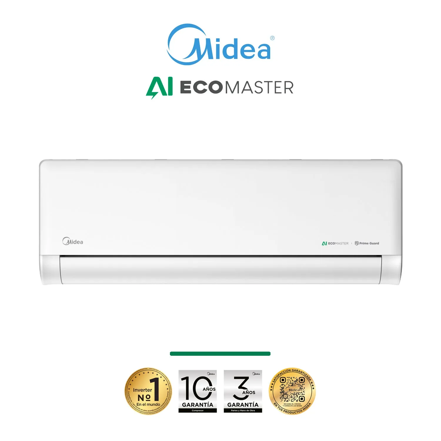 Midea EcoMaster 9.000 BTU - aire acondicionado Midea Hasta 17 m²